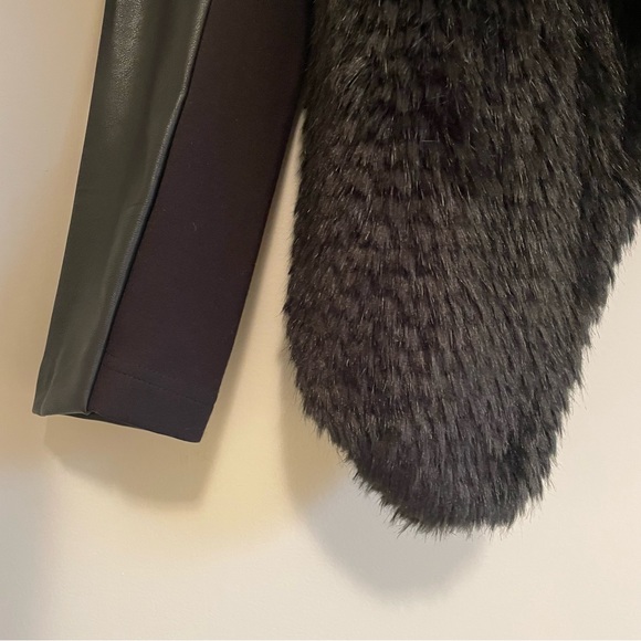 FAUX FUR LEATHER COAT - Picture 2 of 6